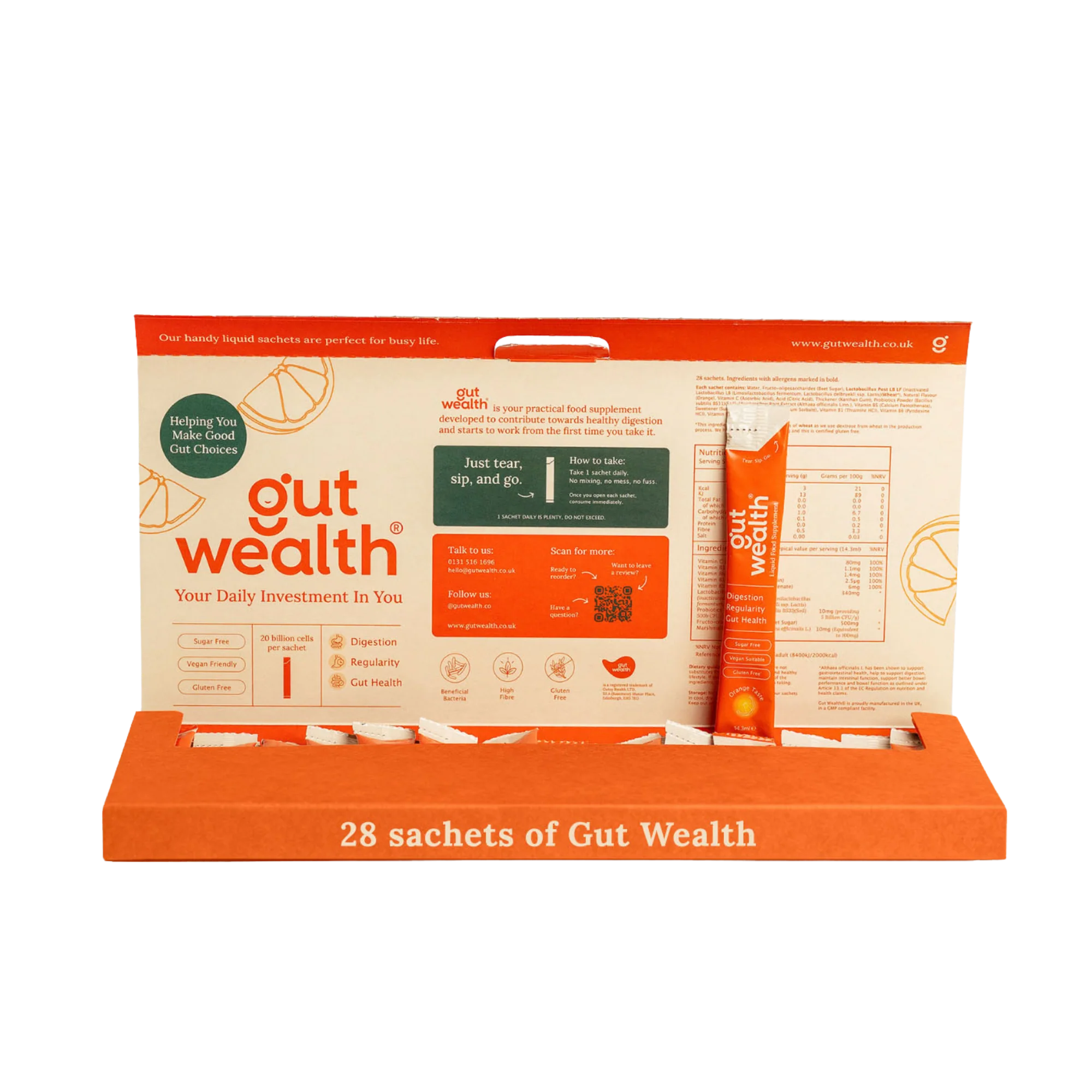 Gut Wealth Liquid Supplement - 28 Sachets