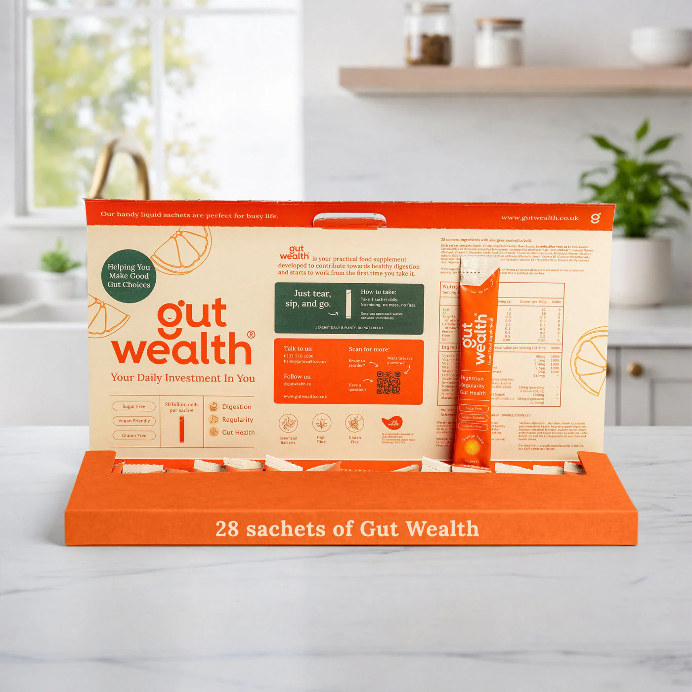 Gut Wealth Liquid Supplement - 28 Sachets - Image 2
