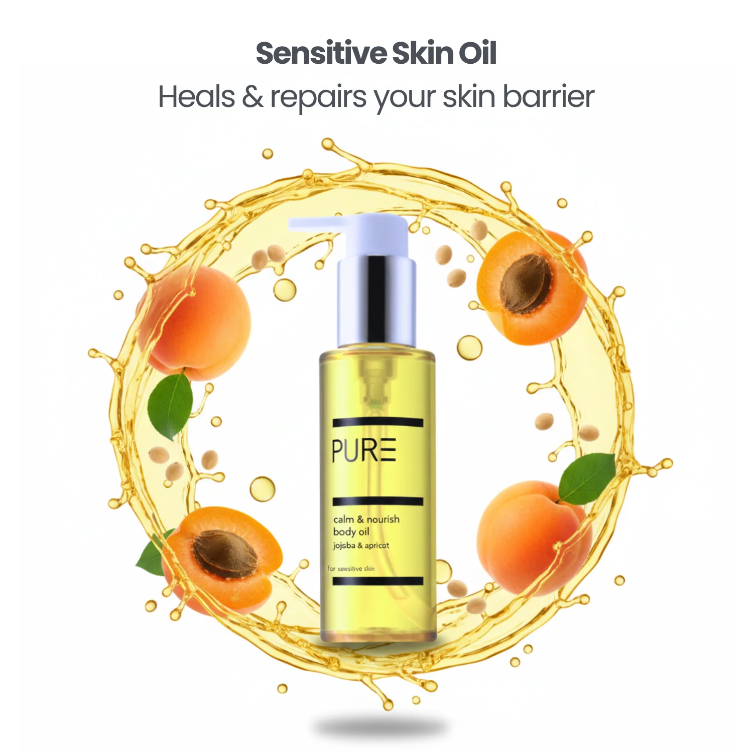 PURE Calm & Nourish Body Oil (100ml) - Image 2
