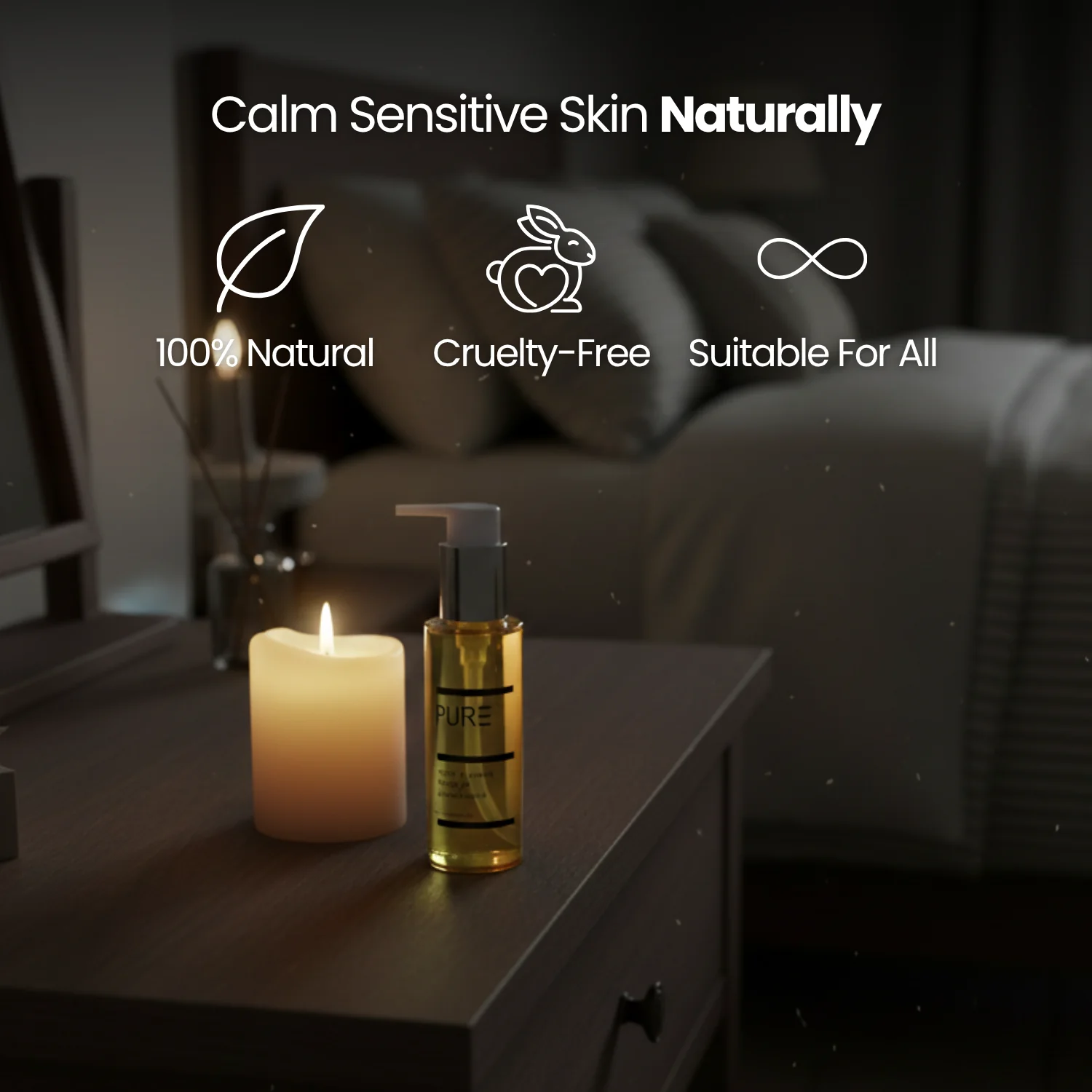 PURE Calm & Nourish Body Oil (100ml) - Image 3