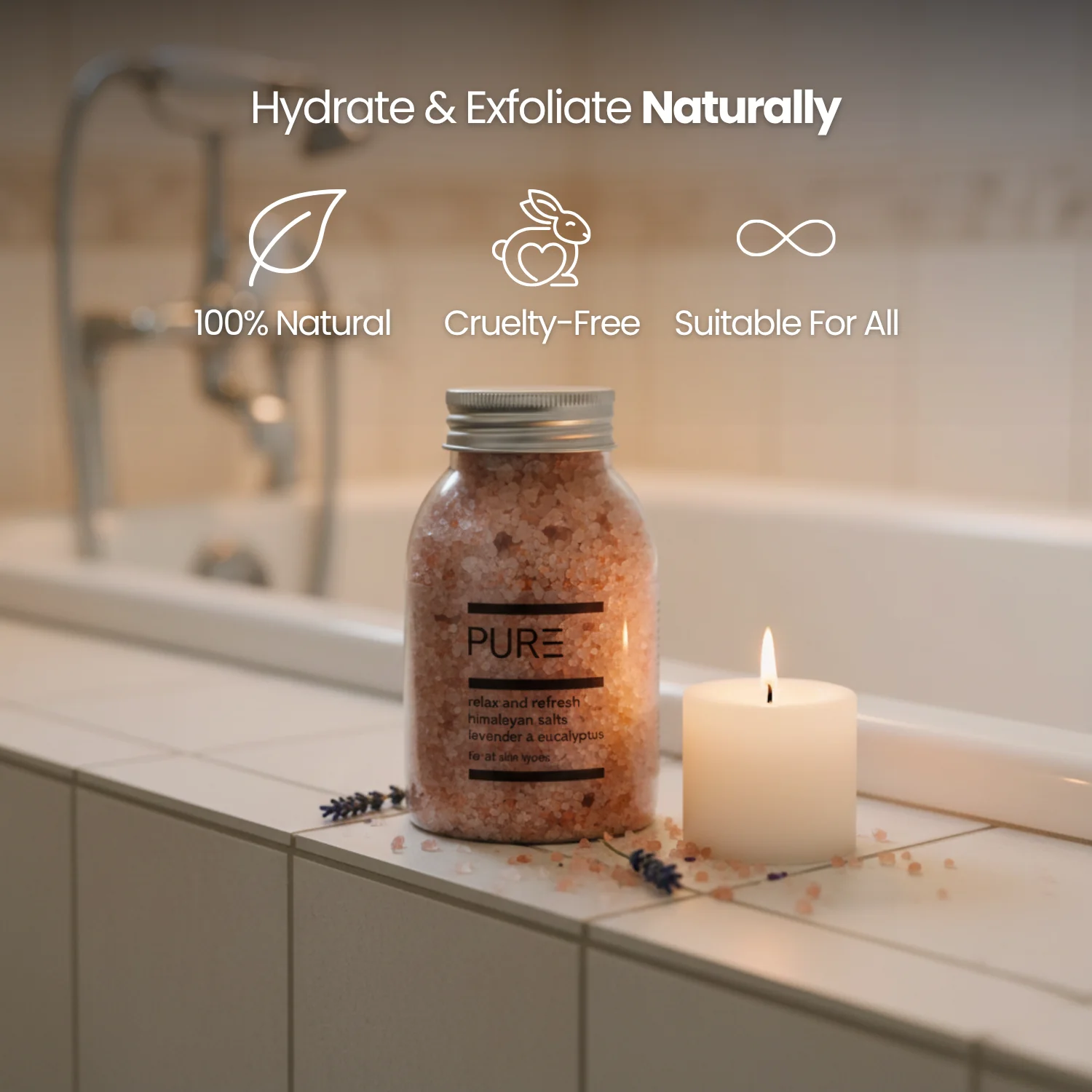 PURE Himalayan Bath Salts (290g) - Image 3
