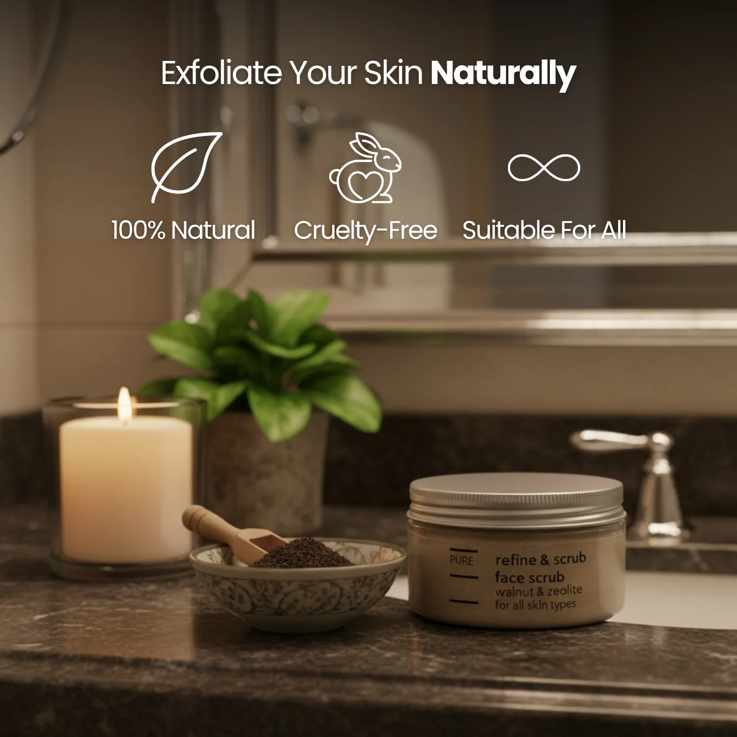 PURE Refine & Scrub Face Scrub (100g) - Image 3