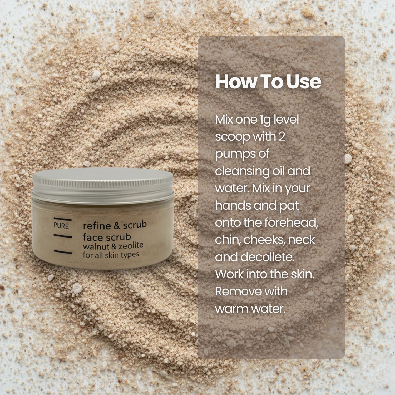 PURE Refine & Scrub Face Scrub (100g) - Image 6