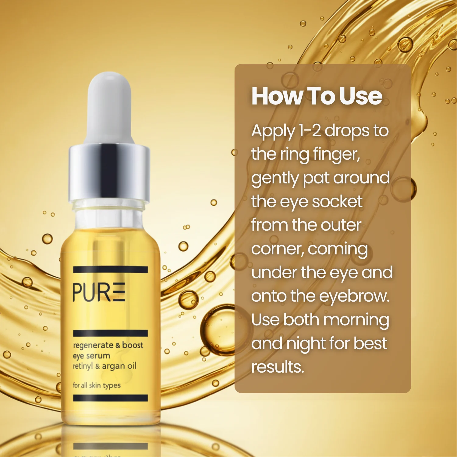 PURE Regenerate & Boost Eye Serum (15ml) - Image 6