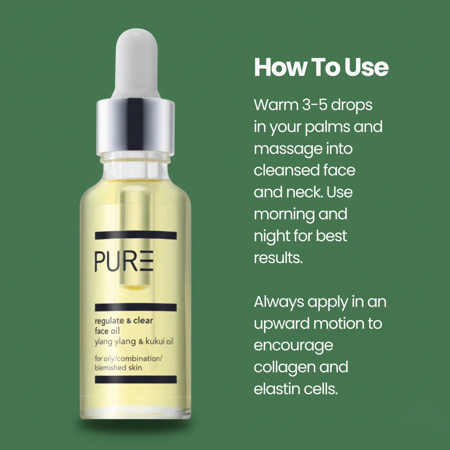 PURE Regulate & Clear Face Oil (30ml) - Image 6