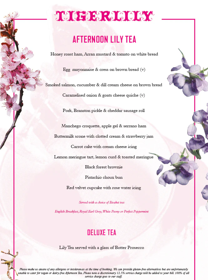 Spa & Afternoon Tea Package Edinburgh – Tigerlily - Image 3